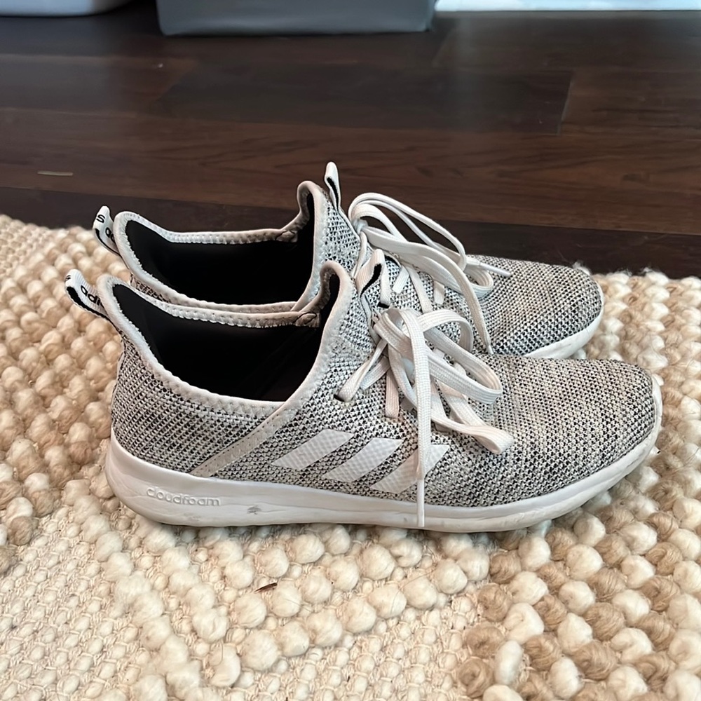 Adidas womens slip on cloud foam sneakers
